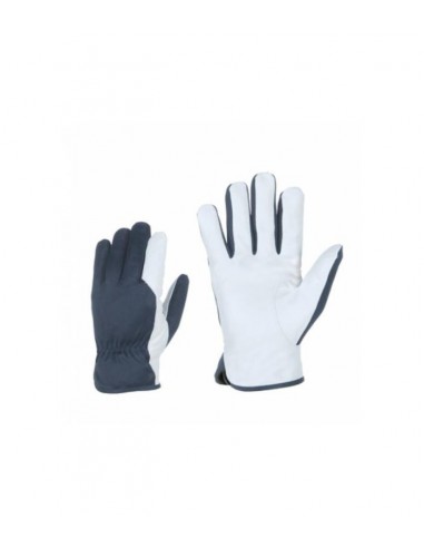 Gloves in nylon/smooth goatskin