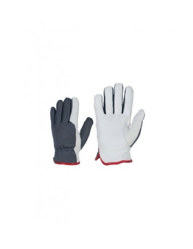 Gloves in nylon/smooth goatskin (warm)