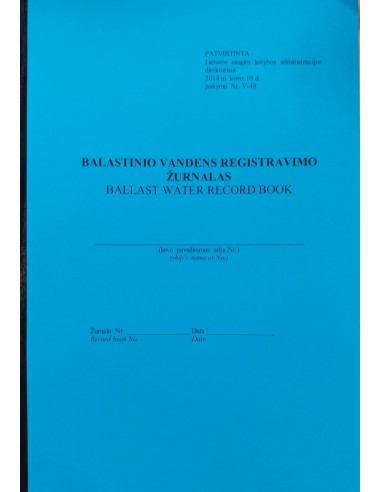 Ballast water log book