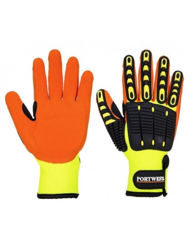 Anti Impact Grip Glove Yellow/Orange...
