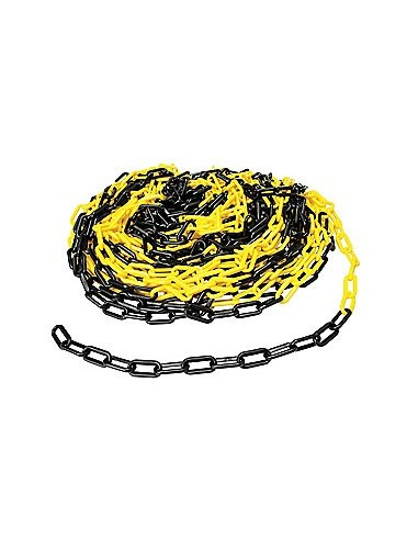 PVC chain 7.5mm yellow/black