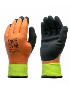 Warm nylon gloves coated...
